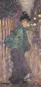 Maurice Prendergast Lady on the Boulevard china oil painting reproduction